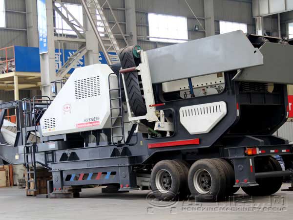 移動(dòng)反擊式破碎機(jī)粉碎流程及廠家介紹