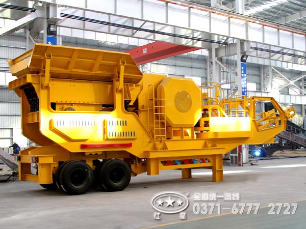 建筑垃圾回收利用—可選輪胎式移動破碎站