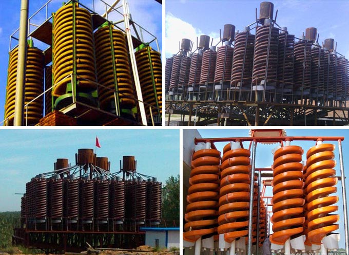 螺旋溜槽客戶現(xiàn)場