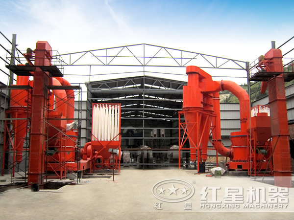 陜西礦渣磨粉生產(chǎn)現(xiàn)場