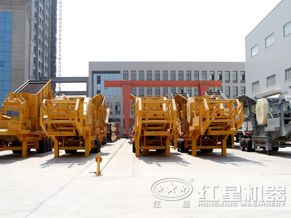 不同型號的移動破碎站