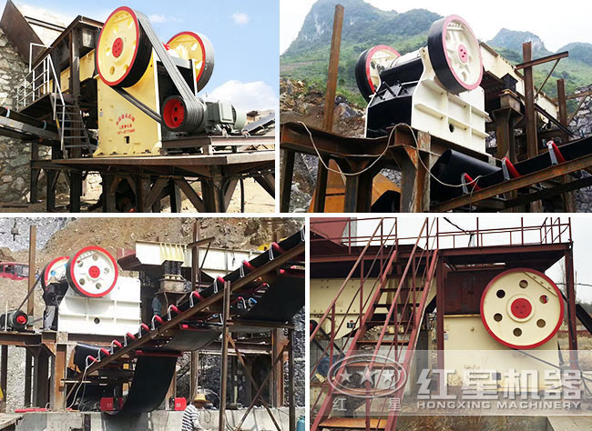 石頭顎式破碎機(jī)客戶現(xiàn)場(chǎng)