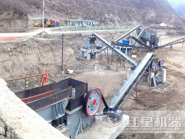 砂石骨料加工現(xiàn)場