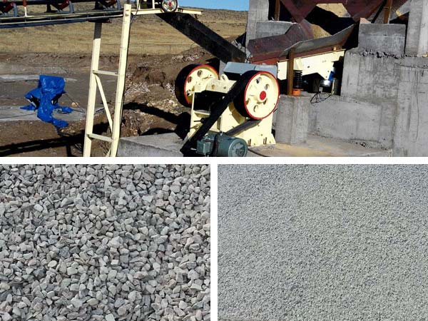 顎式破碎機加工現(xiàn)場