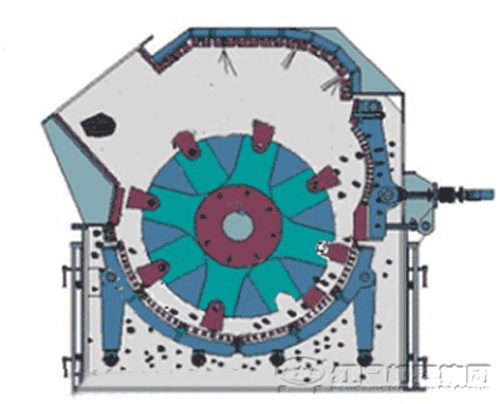 石灰石細(xì)碎機原理圖