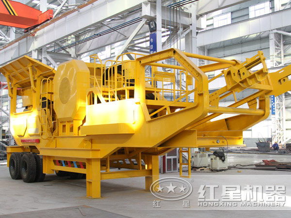 流動(dòng)石子加工機(jī)車(chē)間