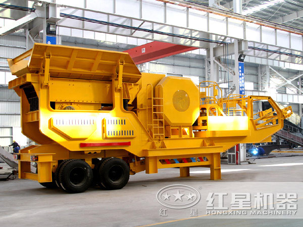 移動式石頭粉石子機(jī)配置PLC控制裝置