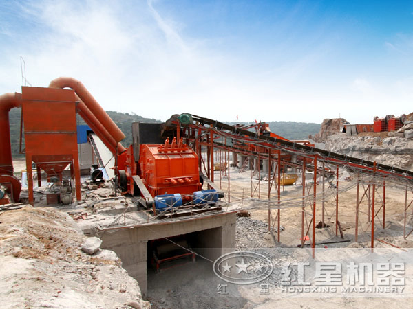 花崗巖開采加工現(xiàn)場