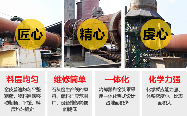 石灰回轉(zhuǎn)窯性能優(yōu)勢