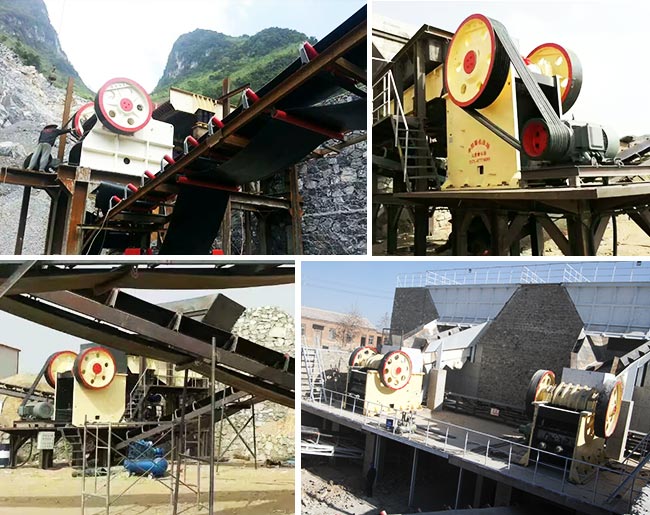 液壓保護(hù)式顎式破碎機客戶現(xiàn)場