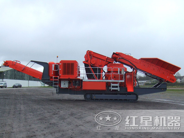 一體式顎式碎石機(jī)履帶式