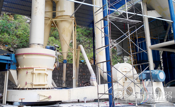 湖北某石英石磨粉現(xiàn)場