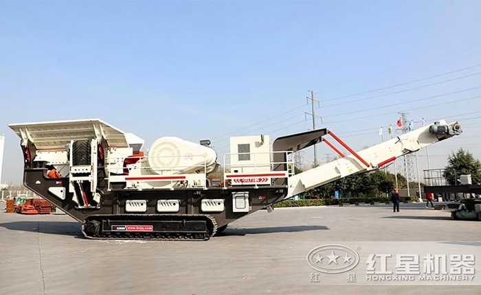 紅星中小型移動(dòng)履帶建筑垃圾破碎機(jī)