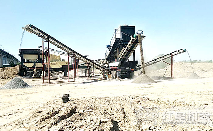 安徽鐵礦石移動(dòng)破碎站現(xiàn)場(chǎng)實(shí)拍