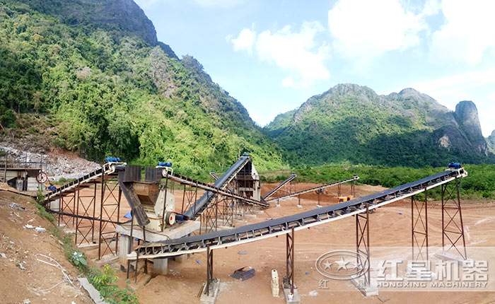 時(shí)產(chǎn)50-500噸中小型新款青石子破碎生產(chǎn)線，環(huán)保更實(shí)惠