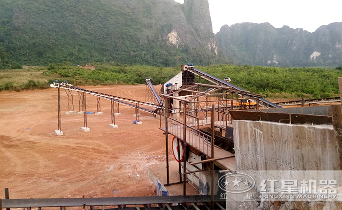 砂石骨料生產線現(xiàn)場