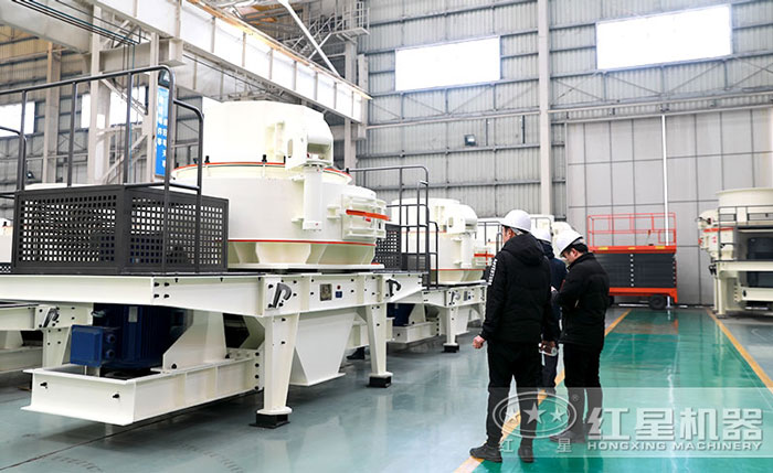 客戶參觀購買制沙設(shè)備