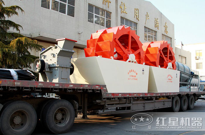 紅星清洗石粉、機(jī)制砂設(shè)備發(fā)貨現(xiàn)場(chǎng)