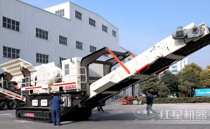 履帶式移動(dòng)石頭破碎機(jī)