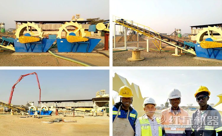 贊比亞洗砂現(xiàn)場