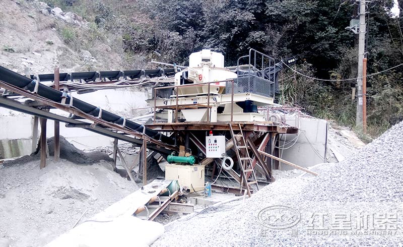 HVI制砂機作業(yè)現場