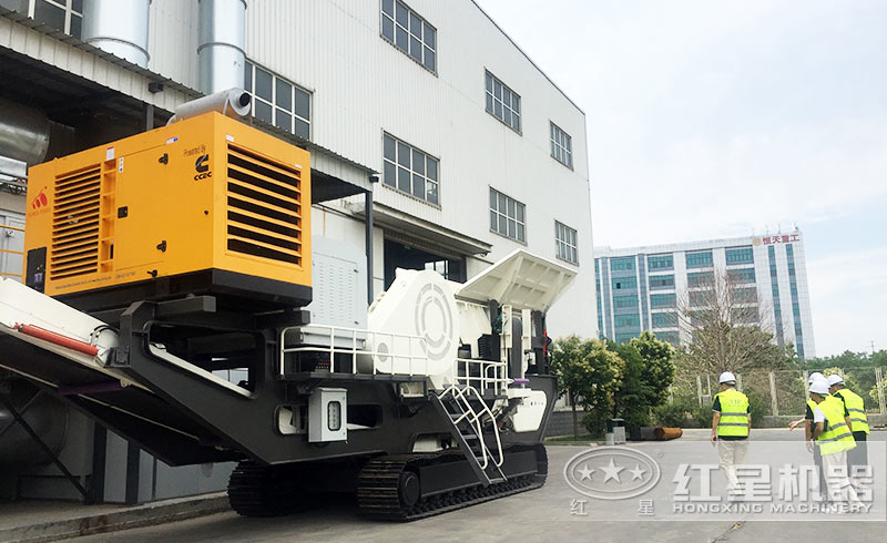 客戶參觀紅星石頭碎沙設備