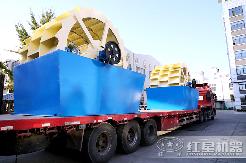 紅星水洗砂設備生產(chǎn)廠區(qū)