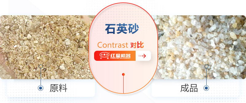 石英砂清洗前清洗后
