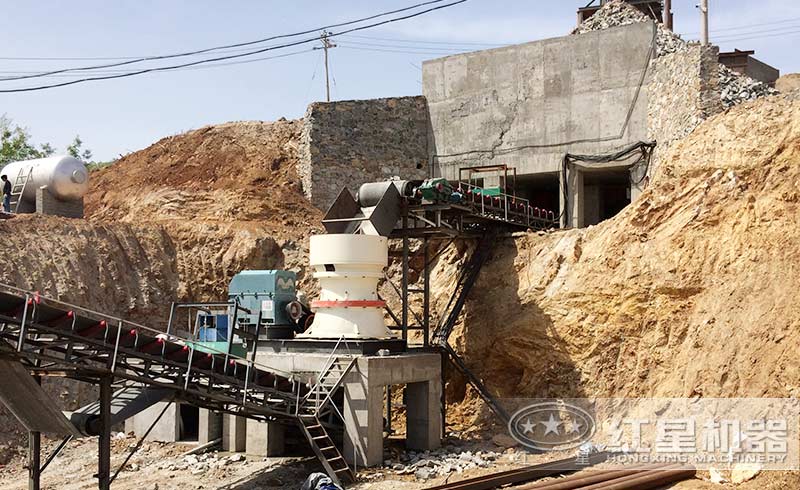 花崗巖碎石生產(chǎn)線之圓錐破