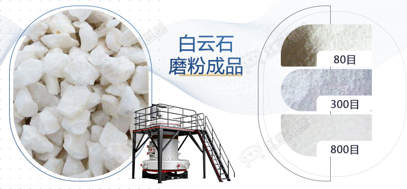 白云石磨粉機(jī)生產(chǎn)線所用設(shè)備有哪些?