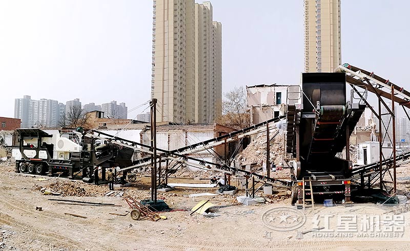 建筑垃圾粉碎分離處理設(shè)備現(xiàn)場(chǎng)作業(yè)視頻（含報(bào)價(jià)）