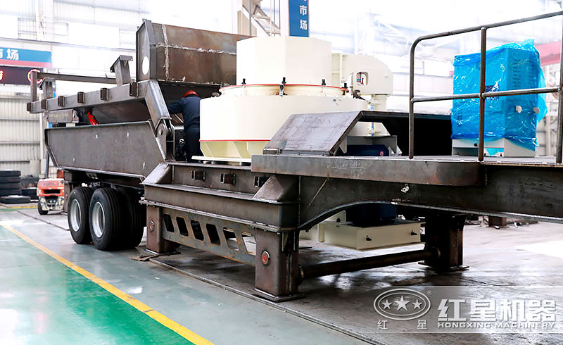 移動花崗巖制砂機(jī)生產(chǎn)車間