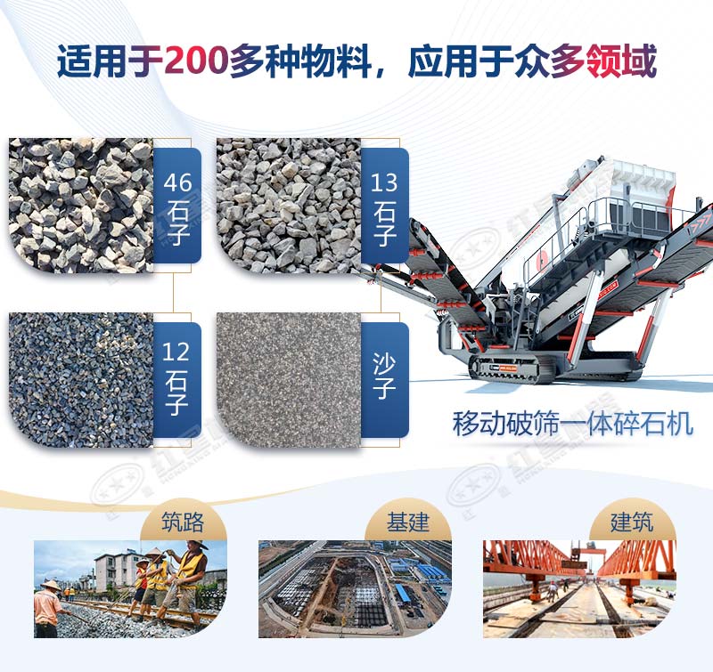 移動破篩一體碎石機(jī)