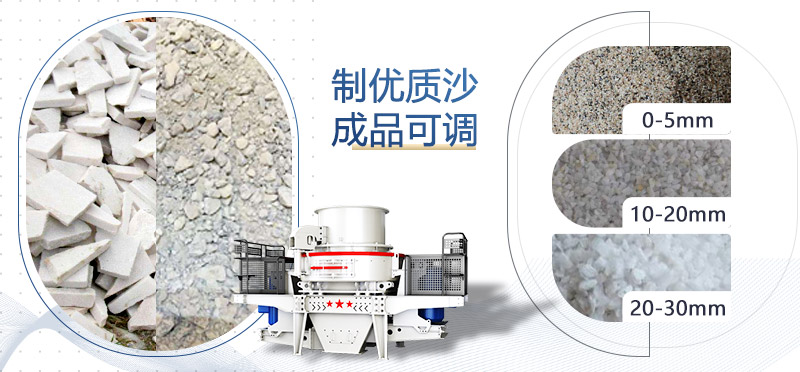 石粉制砂機加工效果