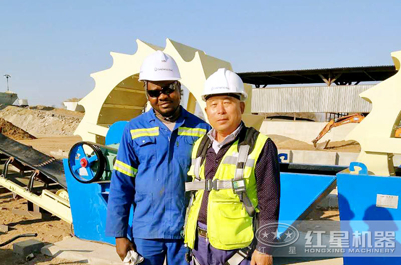 洗砂機售后回訪現(xiàn)場