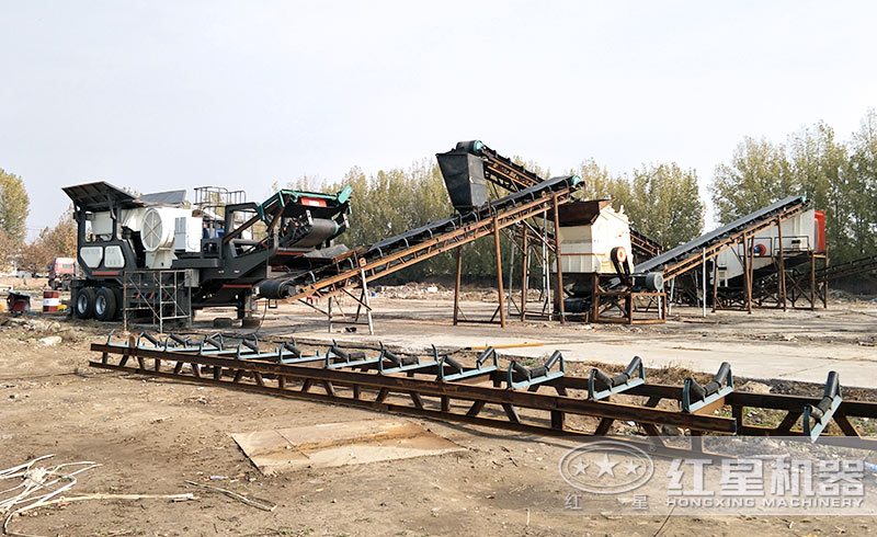 想省錢？來(lái)看看這條移動(dòng)+固定組合的建筑垃圾破碎生產(chǎn)線