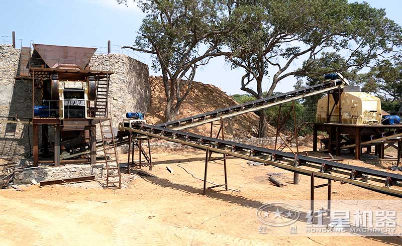 固定式建筑廢料工藝安裝現(xiàn)場