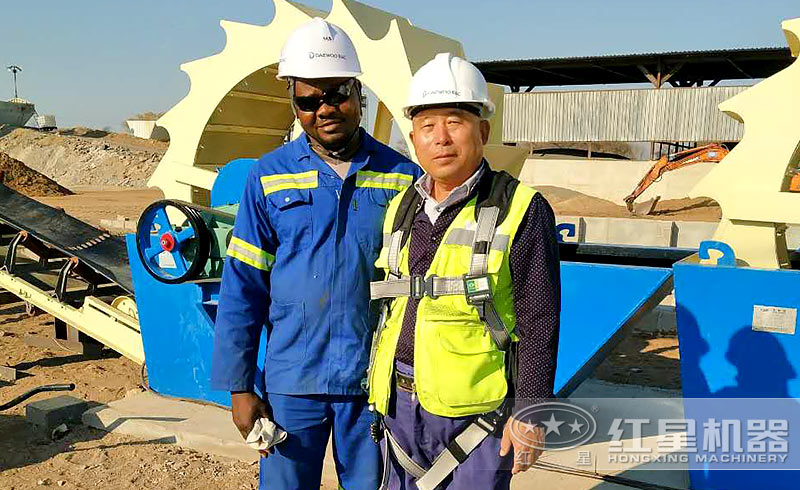 贊比亞利文斯頓洗砂現(xiàn)場