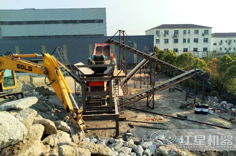 廢棄建筑垃圾移動破碎設備案例介紹