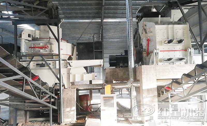 建筑垃圾圓錐破碎機(jī)案例介紹（紅星機(jī)器）