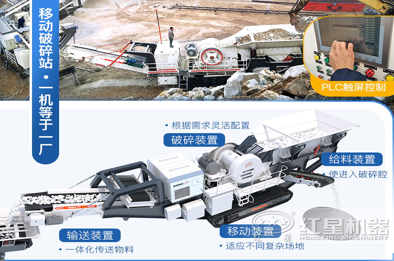 一體化機(jī)型一站式破碎的移動(dòng)破