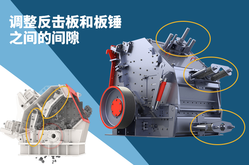 反擊式破碎機(jī)出料粒度可調(diào)嗎？反擊破機(jī)口大小調(diào)整方法