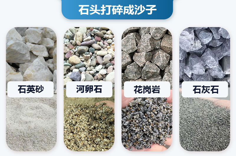 石頭打碎成沙子