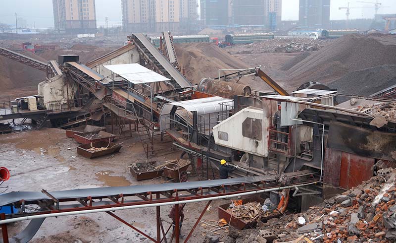 河南鄭州建筑垃圾處理生產(chǎn)線