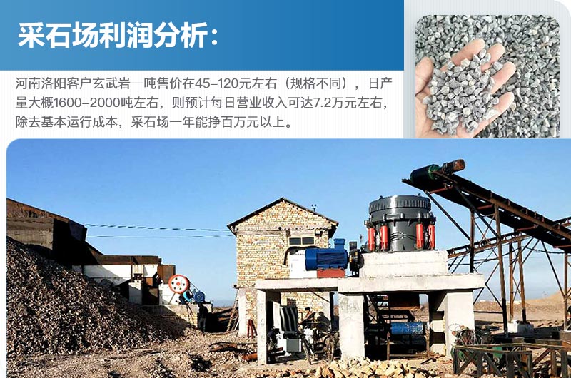 采石場利潤高嗎？采石場設(shè)備設(shè)施包括些什么？